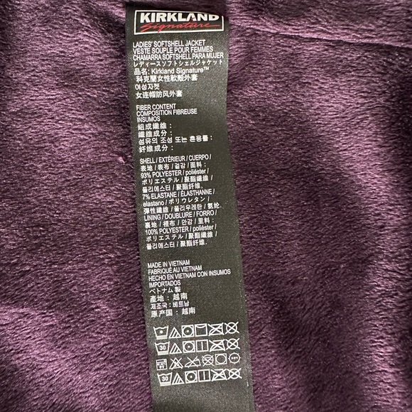 Women’s Kirkland Purple Coat, Size Medium - Picture 6 of 10